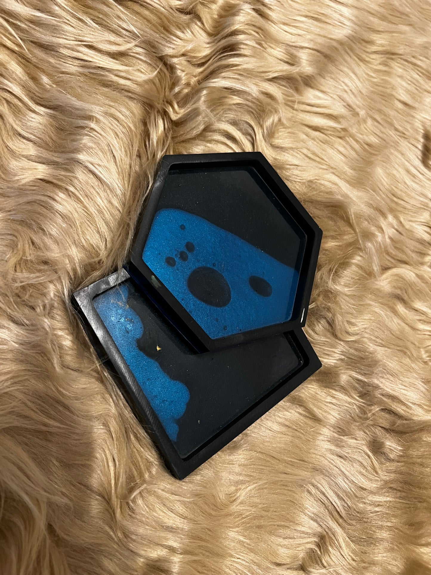 Epoxy coasters miscellaneous (no waste epoxy) recycled