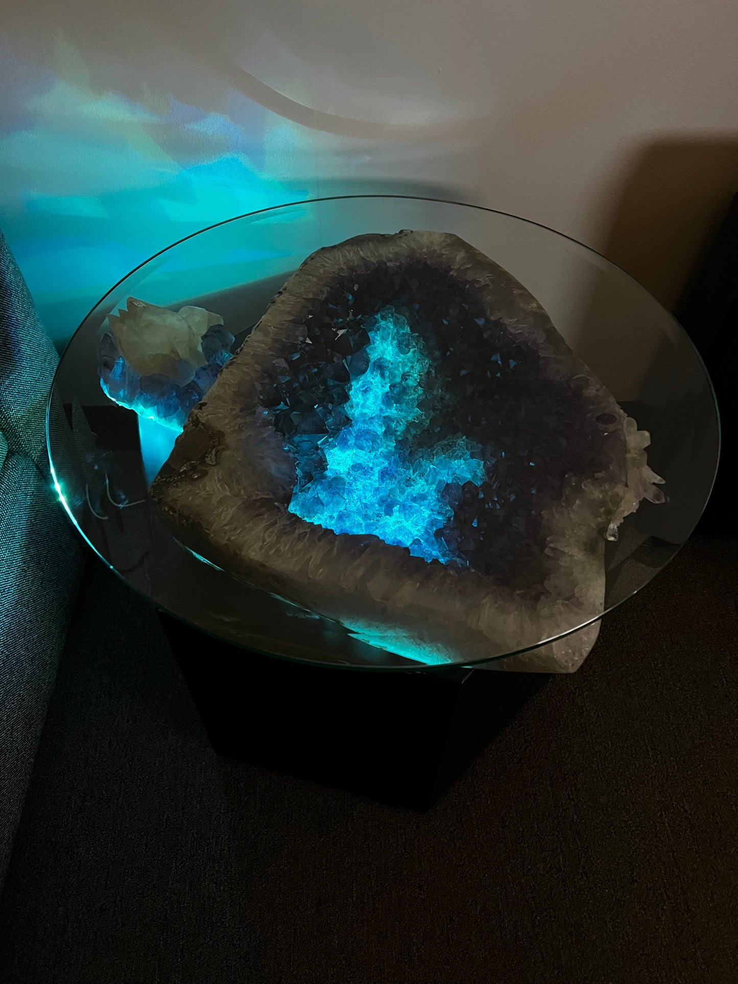 Geode end table (custom)