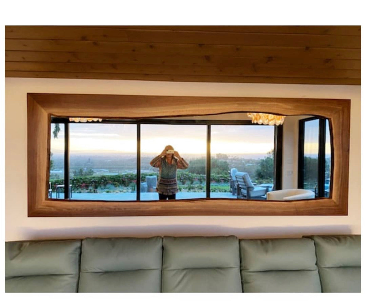 Mirror live edge walnut (custom)